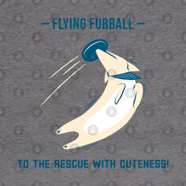 Flying Furball To the Rescue Super dog by Distinkt